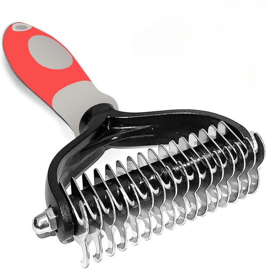 Brosse pour Chien - TangleFree™ - Rouge