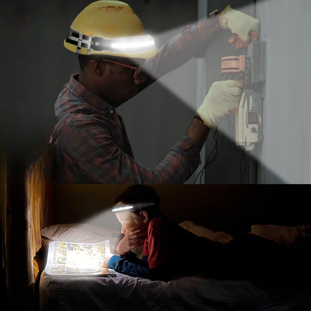 Lampe Frontale - PortableHeadlamp™ - Noir
