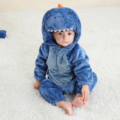 Pyjama Bebe - FluffyToddler™ - Dinosaure Bleu