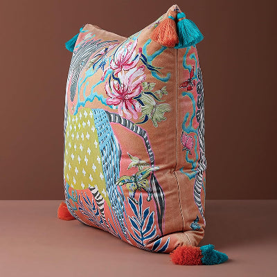 Housse de Coussin - SoftOrient™ - Zèbre Orange