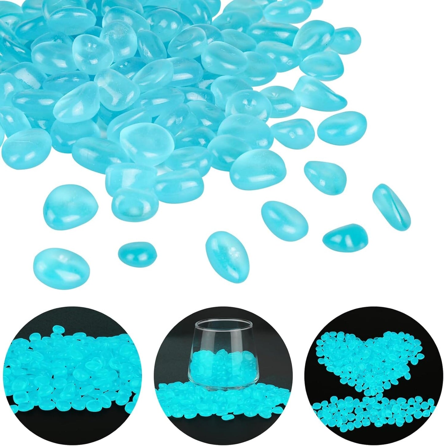 Décoration Jardin - GlowStones™ - Bleu