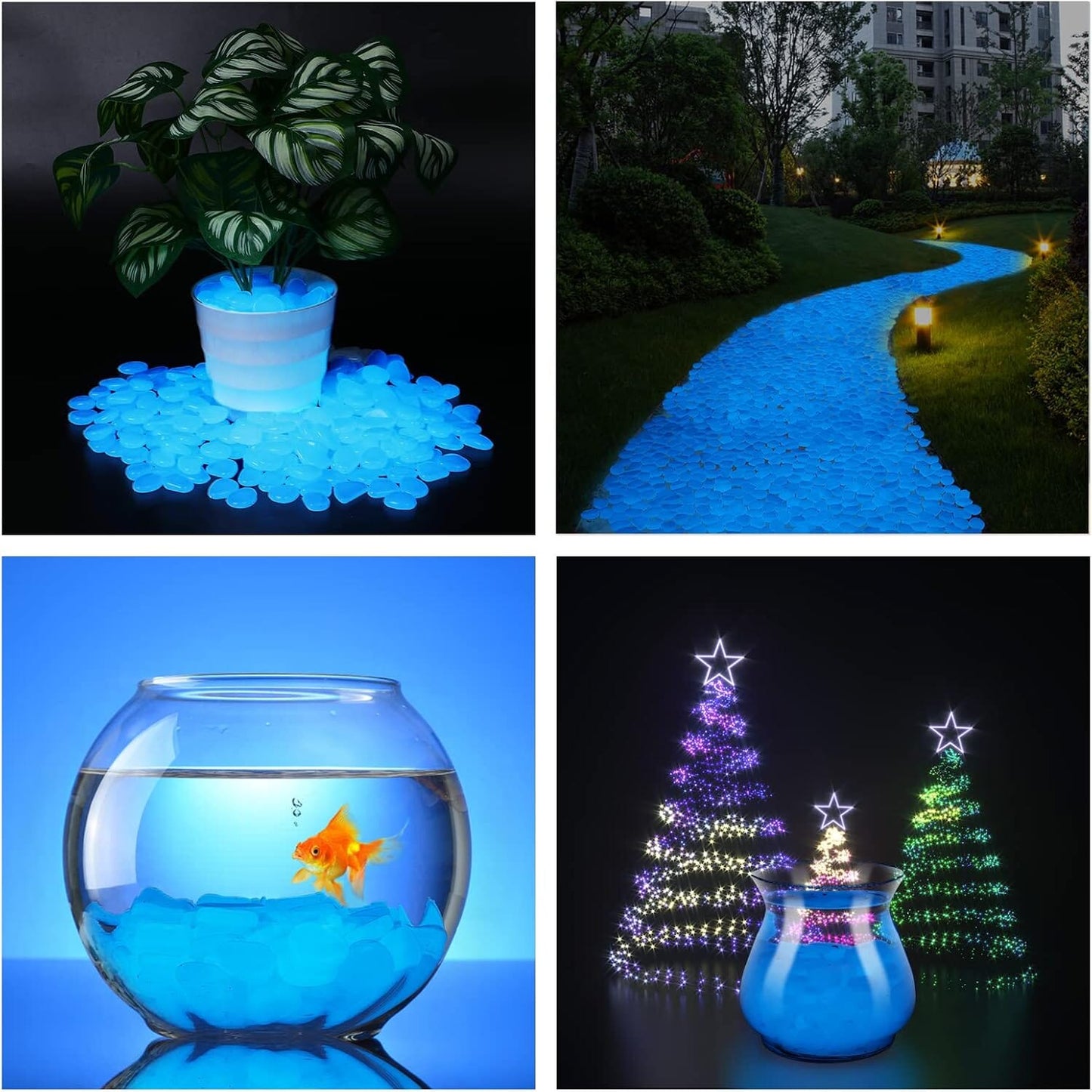 Décoration Jardin - GlowStones™ - Rose