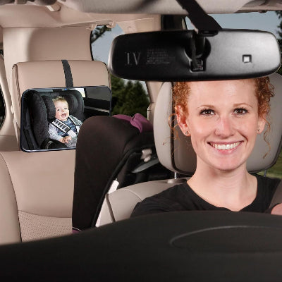 Miroir Voiture Bébé - RearViewBaby™ - Noir