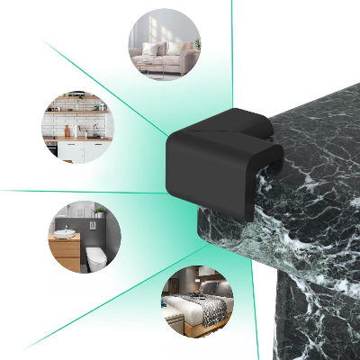 Protection Coin de Table - CushionEdge™ - Noir