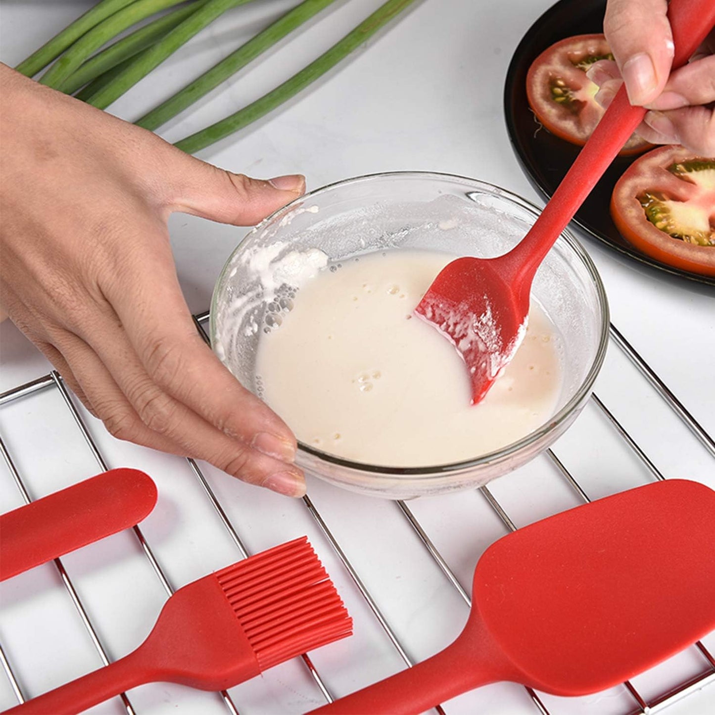 Spatule en Silicone - ChefFlexSpatula™ - Rouge