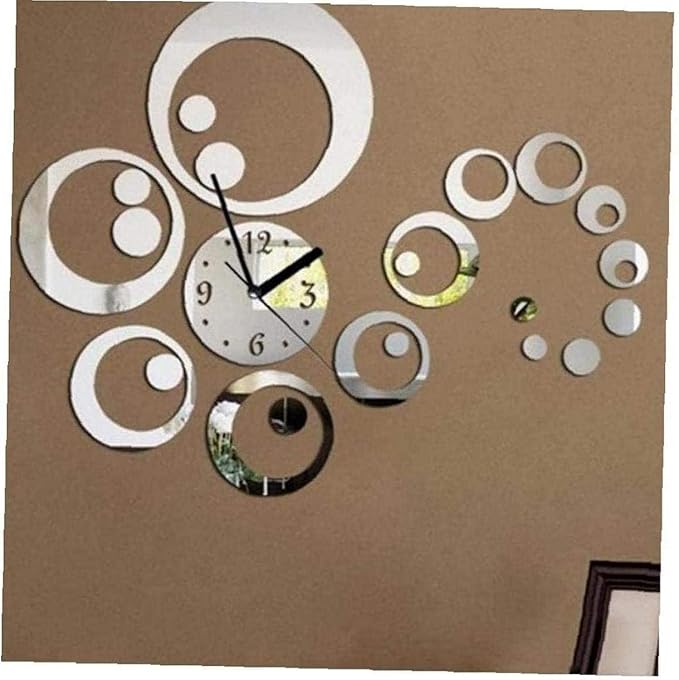 Horloge Murale Design - MirrorTime™ - Argenté