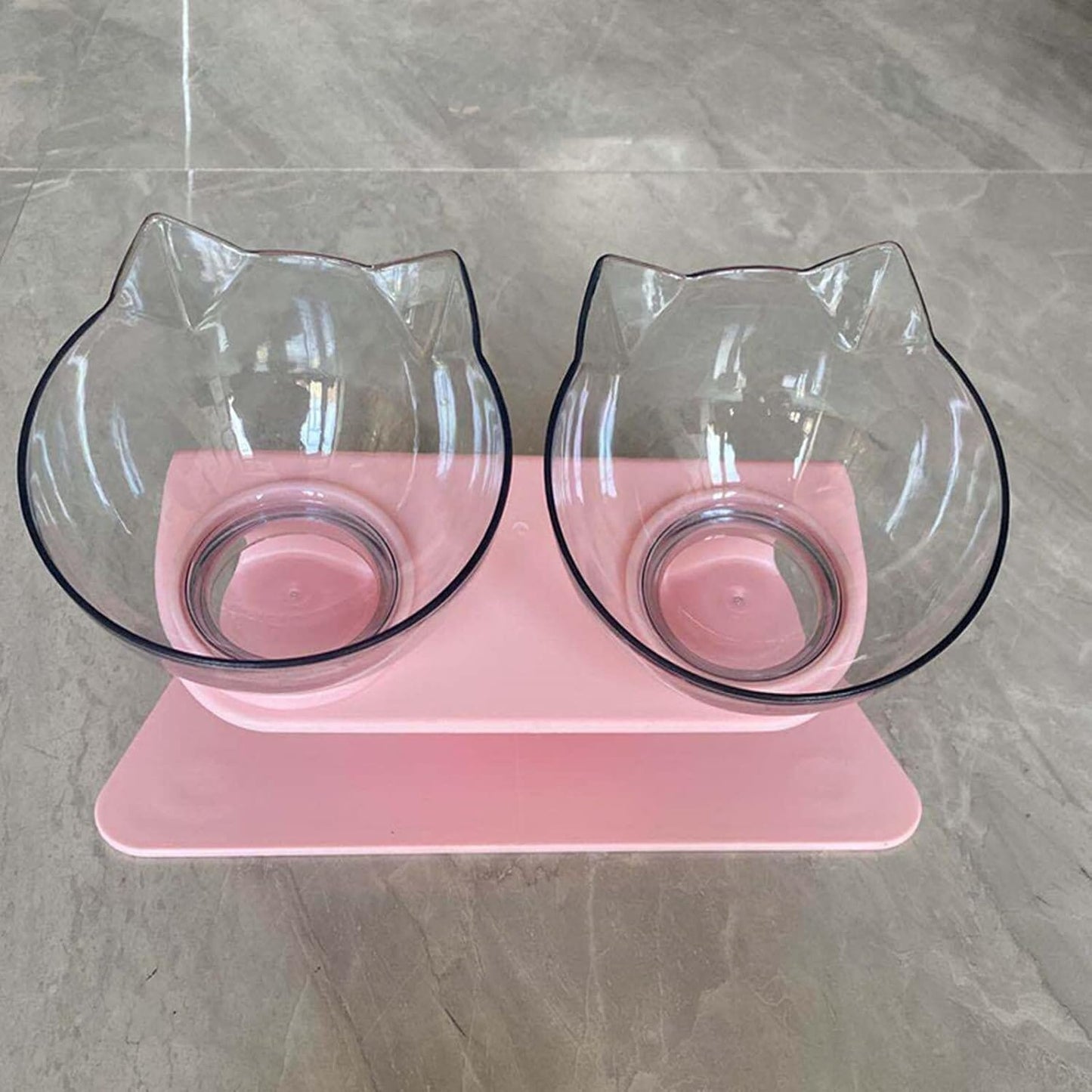Gamelle Chat - CatDoubleBowl™ - Rose
