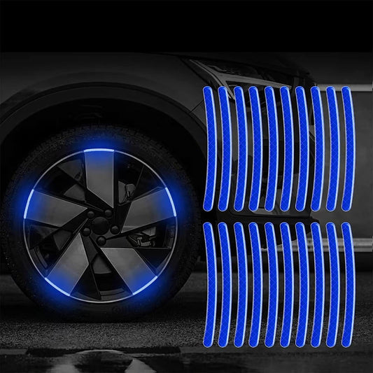 AUTOCOLLANT VOITURE - GlowWheel™ - Bleu
