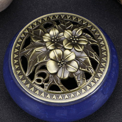 Bruleur d'Encens - CeramicIncenseBurner™ - Bleu Foncé