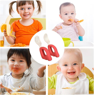 CUILLERE BEBE - LittleUtensils™ - Rouge
