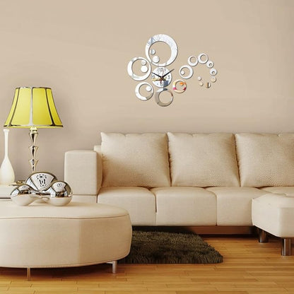 Horloge Murale Design - MirrorTime™ - Argenté