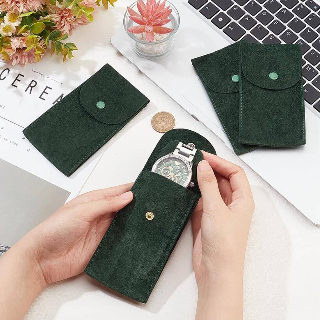 Pochette De Voyage - WatchProtectionPouch™ - Vert