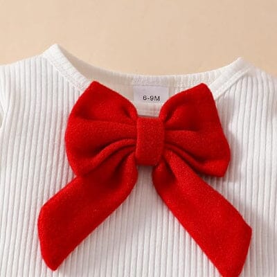 Ensemble Fille - FestiveCharm™ - Rouge Vif