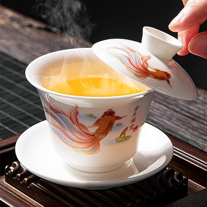 Service à Thé - PorceLuxe™ - Carpe Koi