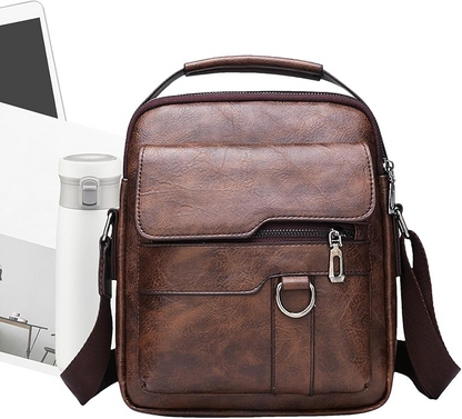 Sac à Dos en Cuir - BriefCaseBackpack™ - Auburn