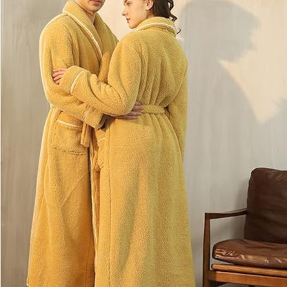Peignoir De Bain - CozyCottonBathRobe™ - Jaune