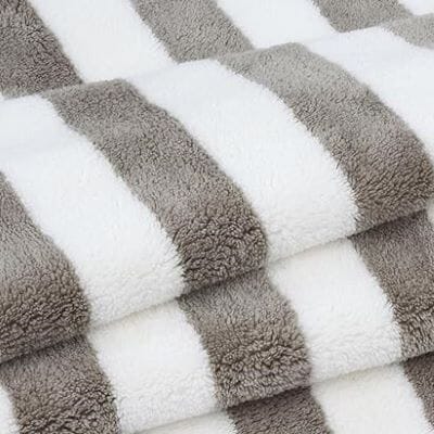 Serviette Microfibre - PetTowel™ - Rayures Gris Clair