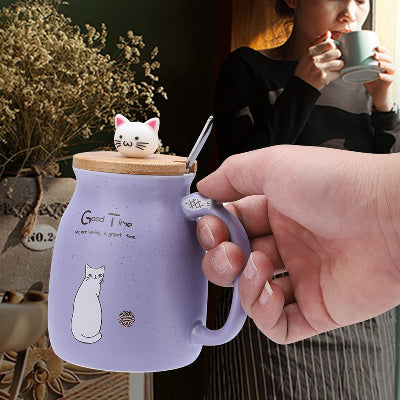 Tasse à Thé - PurrfectSip™ - Mauve
