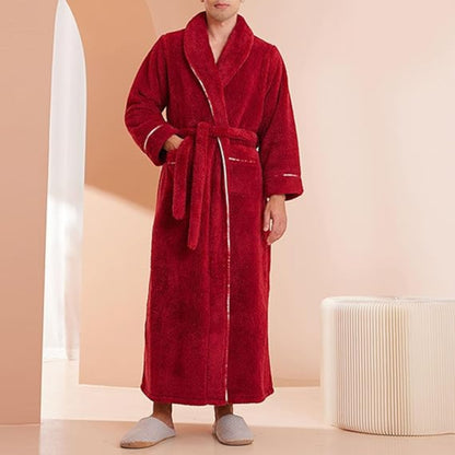 Peignoir De Bain - CozyCottonBathRobe™ - Rouge