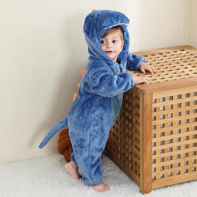 Pyjama Bebe - FluffyToddler™ - Dinosaure Bleu