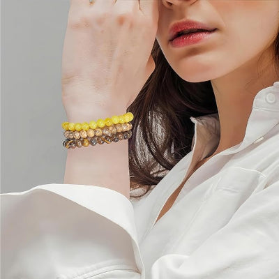 BRACELET PIERRE NATURELLE - CrystalMuse™ - Terrestre