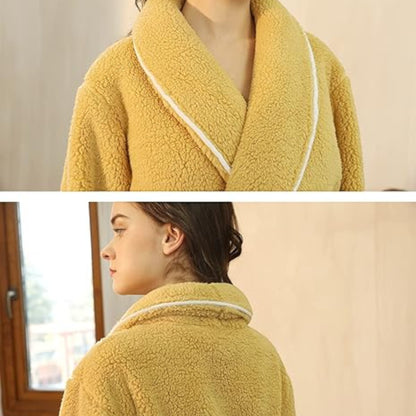 Peignoir De Bain - CozyCottonBathRobe™ - Jaune