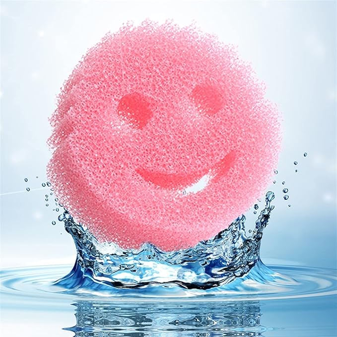 Eponge Smiley - SpongeJoy™ - Rose