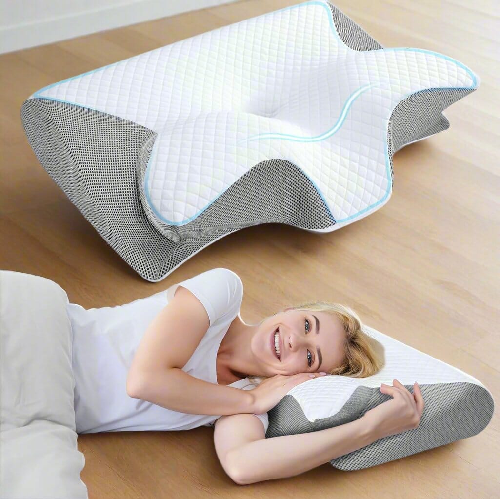 Oreiller Ergonomique Cervical - FoamCervicalPillow™ - Gris