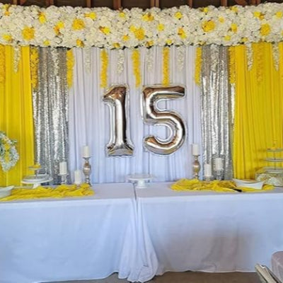Guirlande Fleurs  - SilkBloom™ - Jaune