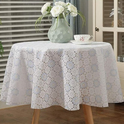 TableGuard™ - Dentelle Bleu Blanc