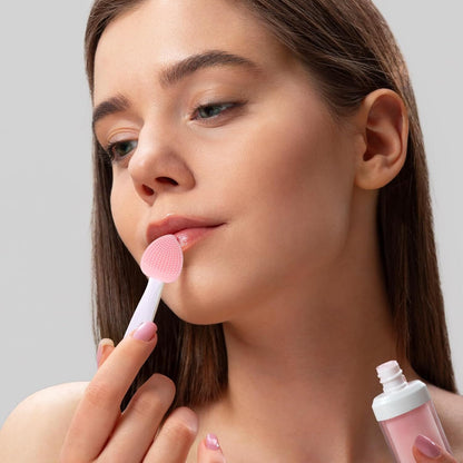 Brosse Nettoyante pour le Visage - DoubleSilkBrush™ - Cœur Rose