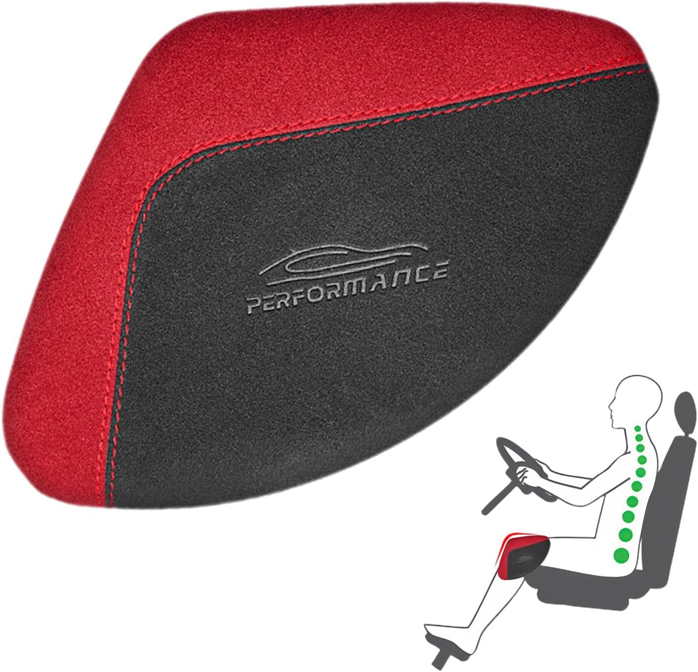 COUSSIN VOITURE - DriveCushion™ - Rouge