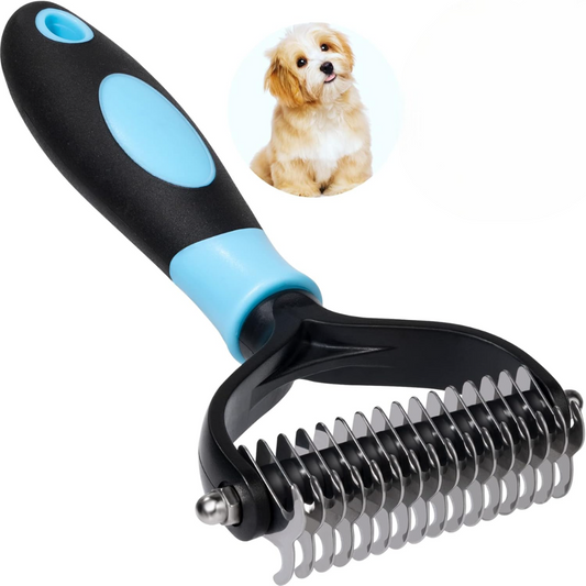 Brosse pour Chien - TangleFree™ - Bleu