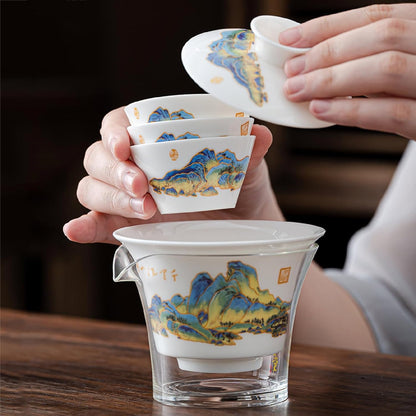 Service à Thé - PorceLuxe™ - Mont Fuji