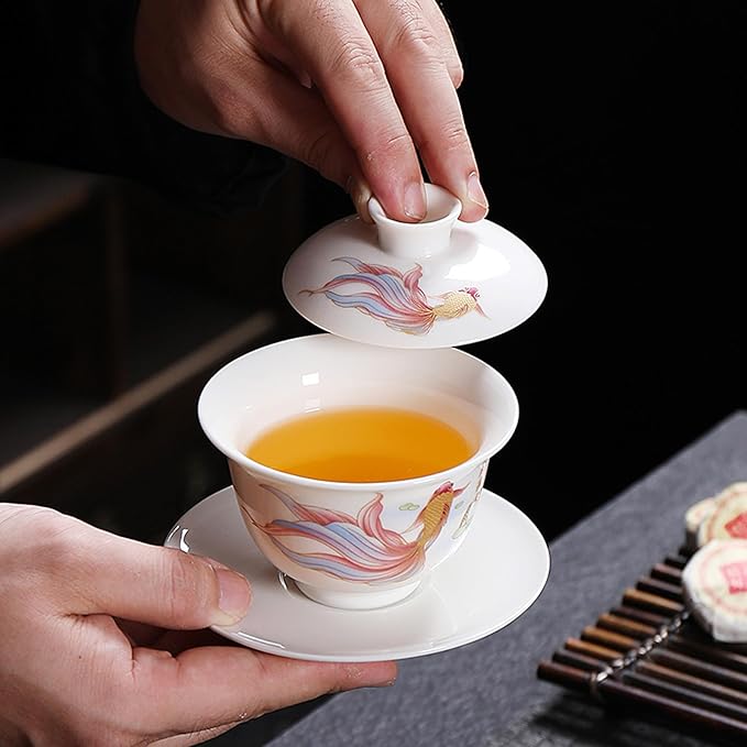 Service à Thé - PorceLuxe™ - Carpe Koi