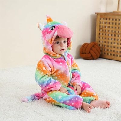 Pyjama Bebe - FluffyToddler™ - Licorne Arc-en-ciel
