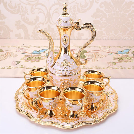 Cafetière Turque - VintageTurkCoffeeSet™ - Blanc & Doré