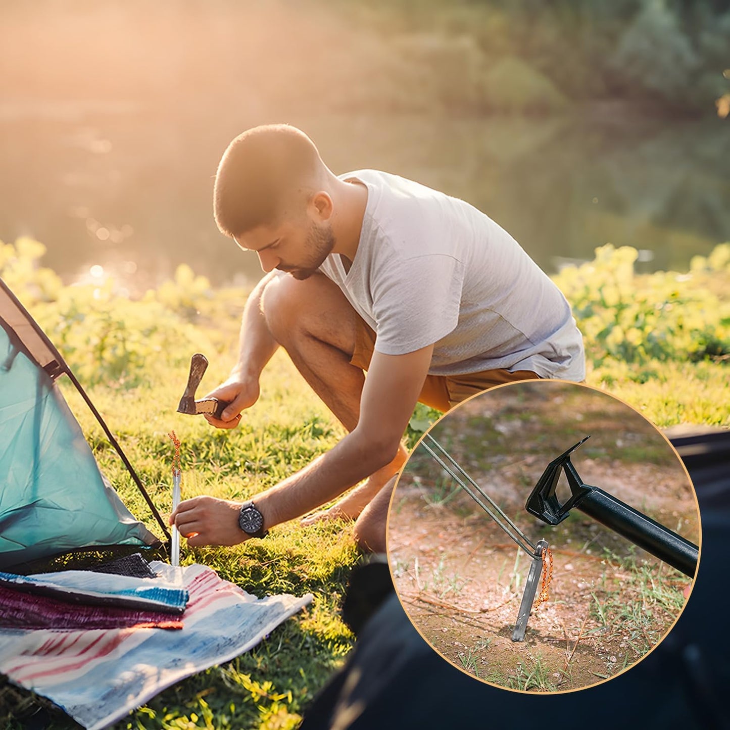 Piquet de Tente - TrailHold™ - Argenté