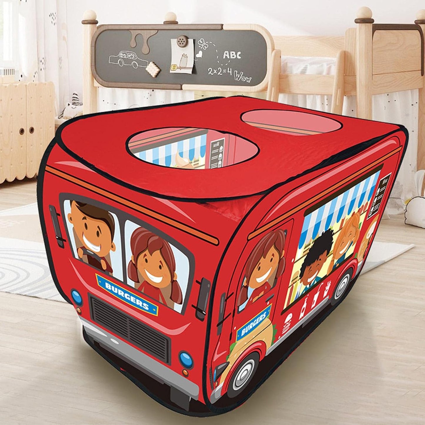 Tente de Jeu Enfant - TenteMagik™ - Camion Burger Rouge