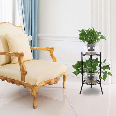 Support pour les Plantes - MetalBloom™ - Noir