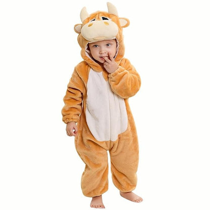 Pyjama Bebe - FluffyToddler™ - Vache Marron