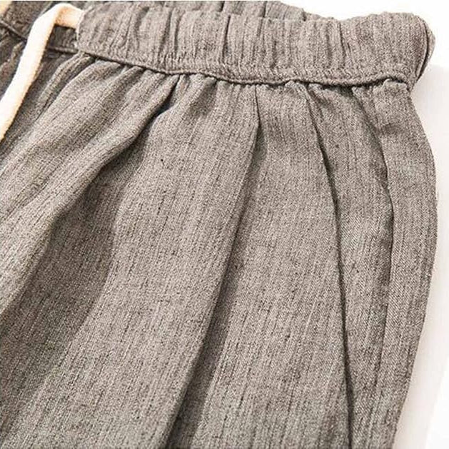 Pantalon en Lin Homme - ModestFlow™ - Gris