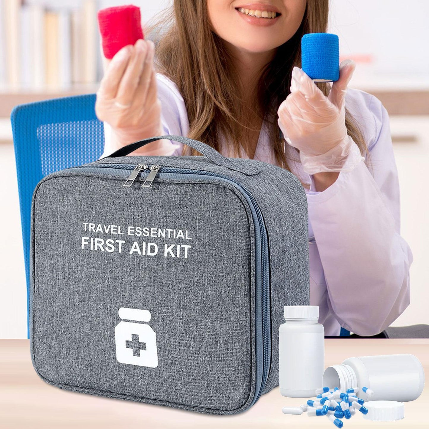 Trousse de Secours - PrepKit™ - Grande Gris