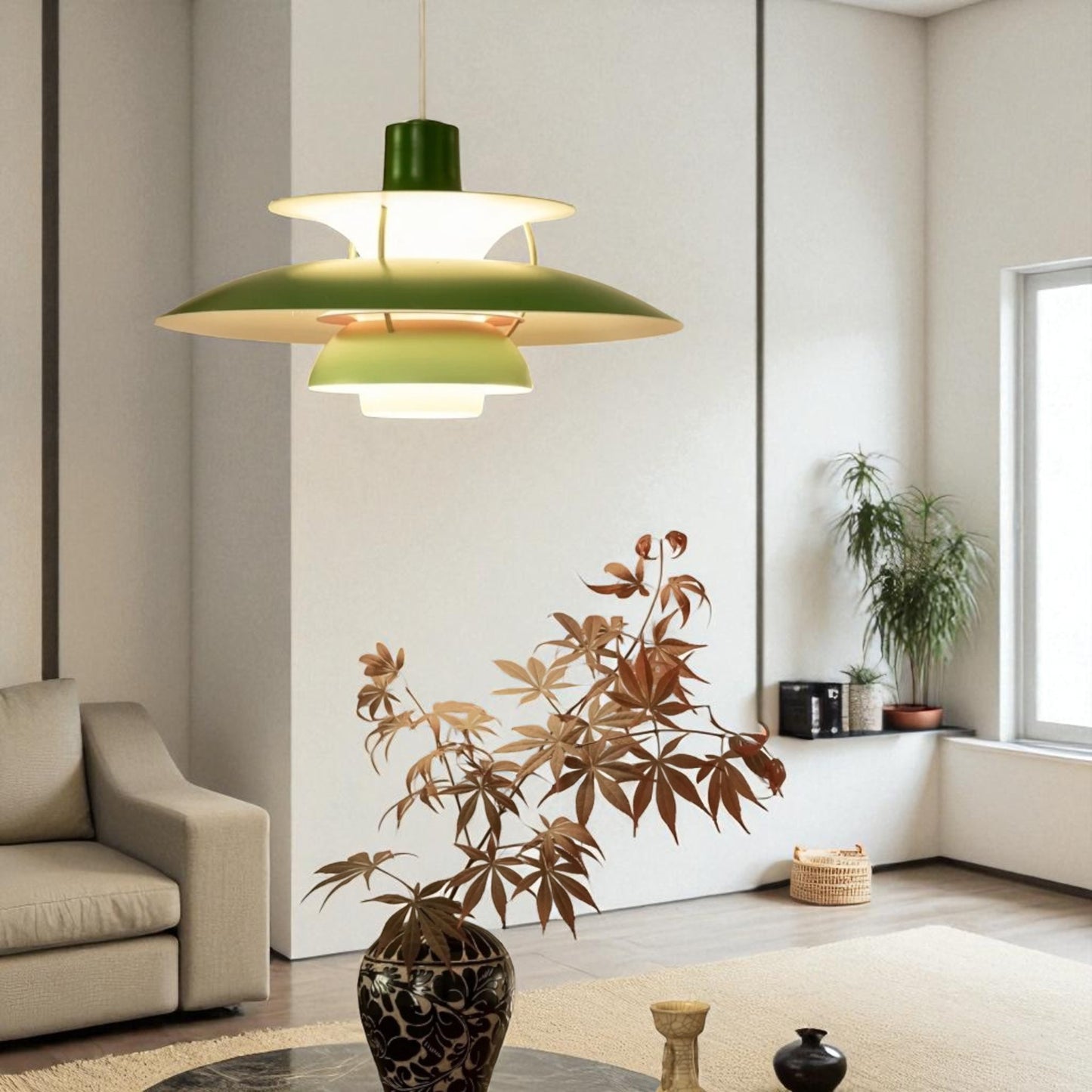 Lustre Plafond - UmbrellaLED™ - Vert
