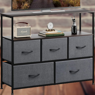 Meuble Salon - NewFabricStorage™ - Gris