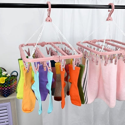 Support Séchage Linge - HangingDryingRack™ - Rose