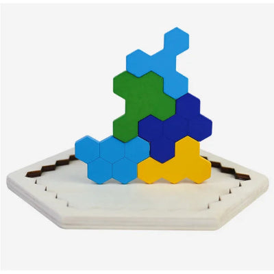 Puzzle en Bois - HexaLogic™ - Multicolore