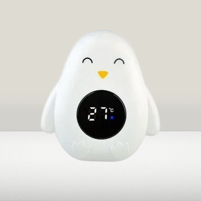 Thermomètre bain bébé - BabyBathTempMeter™ - Pingouin-blanc