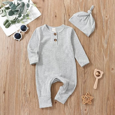Barboteuse - UnisexRompers™ - Gris