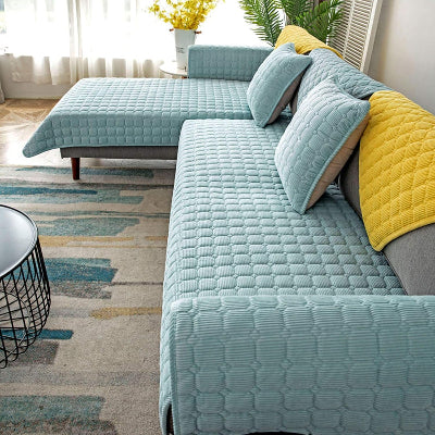 Housse de Canapé - PlushSofa™ - Vert Clair